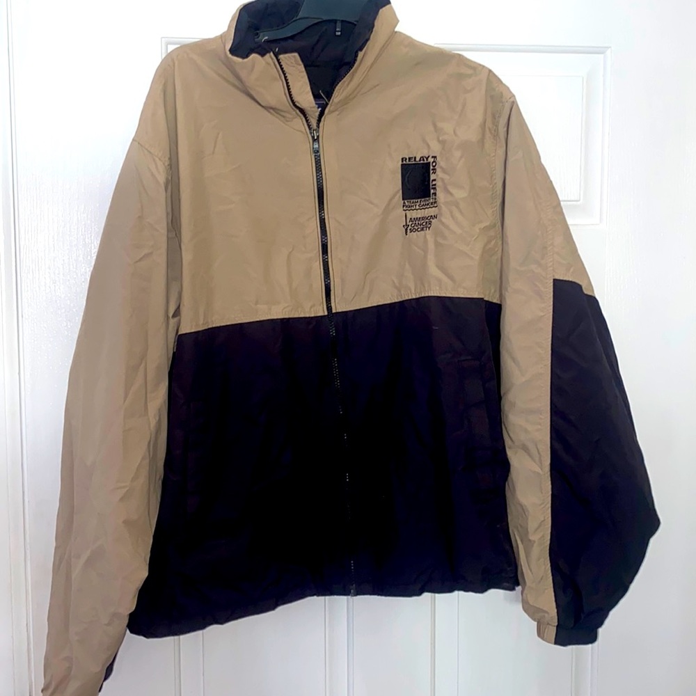 Relay for life  American cancer society mens sweater jacket